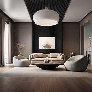 Produktbild für Akustikpaneel Kosche LuxLine, Leder schwarz