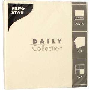 Servietten Papstar Daily Collection, champagner