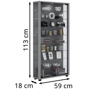 Produktbild für Glasvitrine VCM Lumo Maxi, stehend