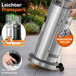 Produktbild für Heizstrahler Tresko TKTHF-002, silber, outdoor