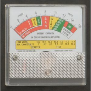 Produktbild für Autobatterie-Tester Silverline 282625, analog