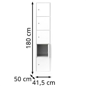 Produktbild für Schließfachschrank Lüllmann 523517, weiß