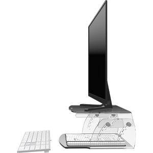 Produktbild für Monitorständer Dataflex HV 550, Acryl