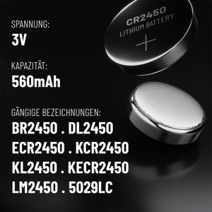 Produktbild für Knopfzelle Absina CR2450