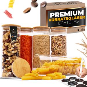 Produktbild für Vorratsglas Clidor mit Bambusdeckel
