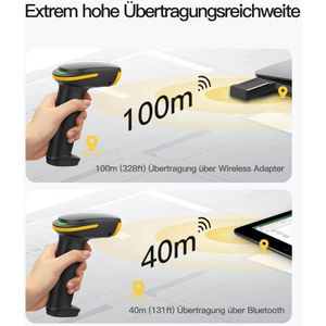 Produktbild für Barcode-Scanner Inateck BCST-23_black, kabellos