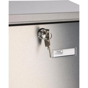 Produktbild für Briefkasten Burg-Wächter Oslo 3767 NI, silber, aus Edelstahl