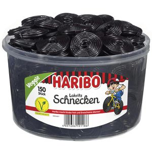 Lakritz Haribo Lakritzschnecken, süß & würzig, 150 Stück