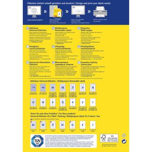 Produktbild für Universaletiketten Zweckform L6027REV-25, weiß