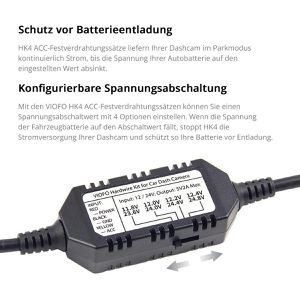 Produktbild für Dashcam-Anschlusskabel VIOFO HK4 Hardwire Kit