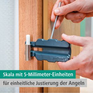 Produktbild für Montagewerkzeug Wolfcraft 3674000, Türblatt-Montage-Set