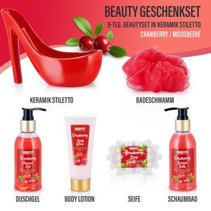 Produktbild für Geschenkset BRUBAKER Cosmetics Luxus Stiletto Cranberry