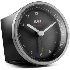 Wecker Braun BC07SB DCF schwarz, silber, analog