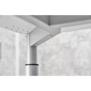 Produktbild für Schreibtisch Hammerbacher Y-Serie asteiche/silber