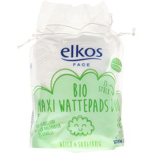 Wattepads elkos Face Bio, oval, extra groß