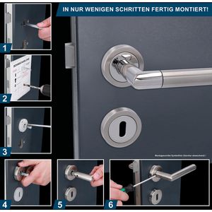 Produktbild für Drückergarnitur Alpertec Fair V-R BB