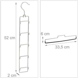 Produktbild für Hosenbügel Relaxdays 100294280, aus Metall