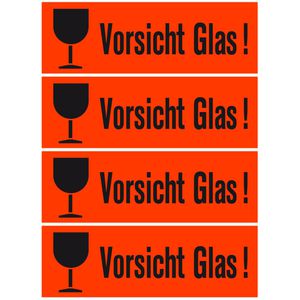 Produktbild für Hinweisetiketten Herma 6750, Vorsicht Glas