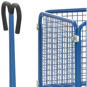 Produktbild für Handwagen Fetra 6434V, mit 4 Gitterwänden