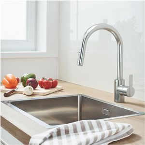 Produktbild für Küchenarmatur GROHE Feel 31486DC1, Edelstahl