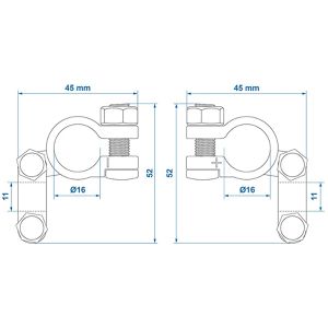 Produktbild für Batterieklemme ProPlus 347003S 12V / 24V