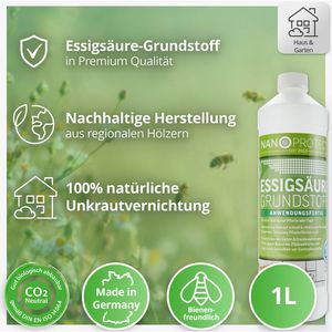 Produktbild für Grundstoff Nanoprotect Unkraut-Stopp Essig, anwendungsfertig