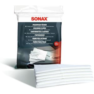 Sonax Poliertuch PowerVlies Tücher, 04222000, Vliesstoff, 20 x 25cm, 15 Stück , 15 Stück