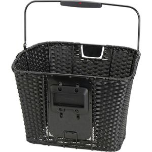 Produktbild für Fahrradkorb KLICKfix Strucutra, schwarz, Kunststoff, 16 l