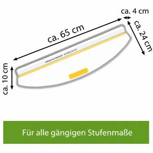 Produktbild für Stufenmatte Böttcher-AG Uni Velours, anthrazit, selbstklebend