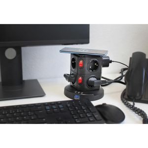 Produktbild für Steckdosenwürfel as-Schwabe 18221, mit 2m Kabel