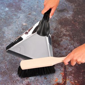 Produktbild für Kehrgarnitur BÜMAG Edelstahl, mit Kunststoffborsten