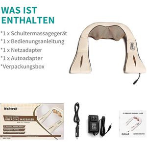 Produktbild für Nackenmassagegerät Nekteck Shiatsu, beige