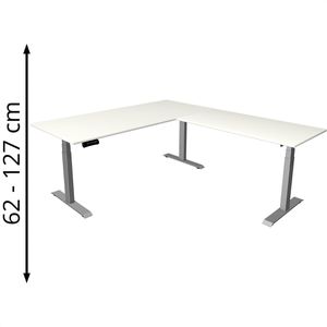 Produktbild für Schreibtisch Kerkmann Move small office, weiß / silber