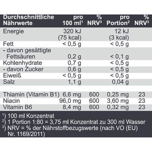 Produktbild für Sirup Best-Body-Nutrition Vital Drink Zitrone, zuckerfrei