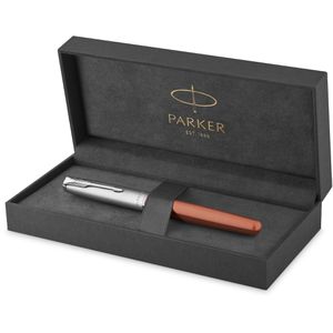 Parker Füller Sonnet Metal und Orange C.C., Feder F, Metallgehäuse, orange, palladiumplattiert