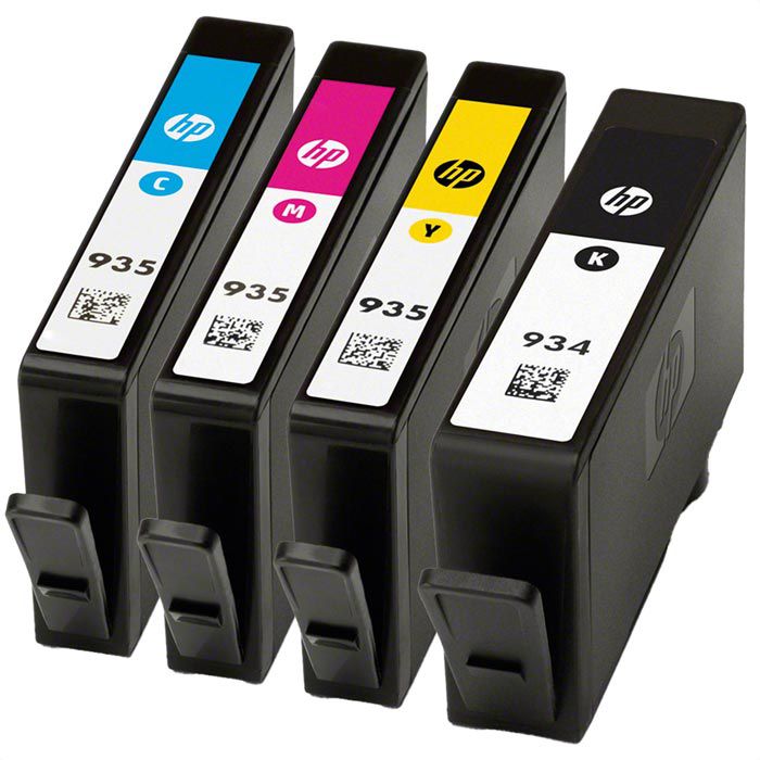 HP 934 Multipack Original Druckerpatronen – 4er Set Schwarz, Cyan, Magenta, Gelb