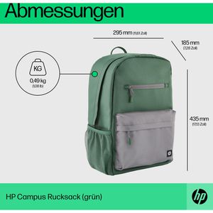 Produktbild für Laptop-Rucksack HP Campus 7K0E4AA, grün