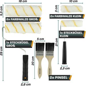 Produktbild für Malerset Hinrichs 12-teilig