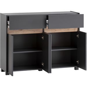 Produktbild für Sideboard Schildmeyer Cosmo 701778, aus Holz, anthrazit