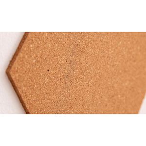 Produktbild für Pinnwand ALLboards sechseckig, Wabenform, braun