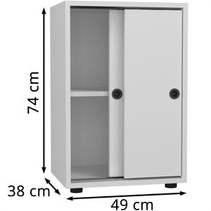 Produktbild für Schiebetürenschrank VCM Ulas, Holz