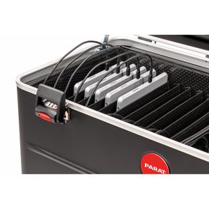 Produktbild für Tabletwagen Parat Paraproject Case TC16, schwarz