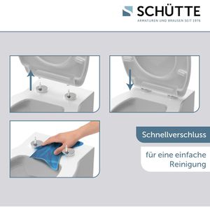 Produktbild für WC-Sitz Schütte PRO 3, 82811, D-Form, aus Duroplast
