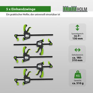 Produktbild für Einhandzwinge Trutzholm 7025