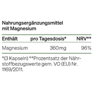 Produktbild für Magnesium natural-elements Citrat, 365 Kapseln