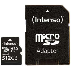 Produktbild für Micro-SD-Karte Intenso Professional 3433493, 512GB