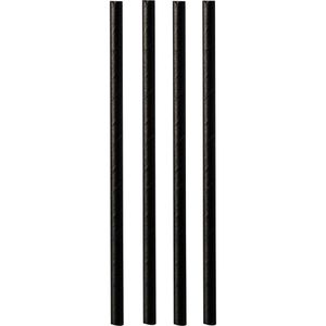 Produktbild für Strohhalme Papstar 87982 pure, schwarz, aus Papier