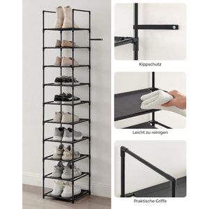 Produktbild für Schuhregal Songmics LSR110B02, aus Metall