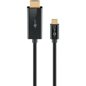 Produktbild für HDMI-Kabel Goobay 75696 HDMI 2.0, vergoldete Stecker