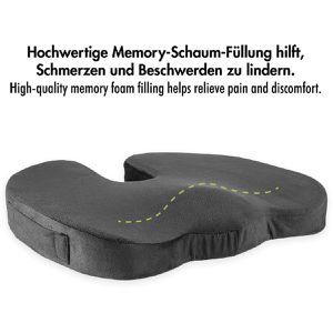 Produktbild für Orthopädisches-Sitzkissen LogiLink EO0089, schwarz